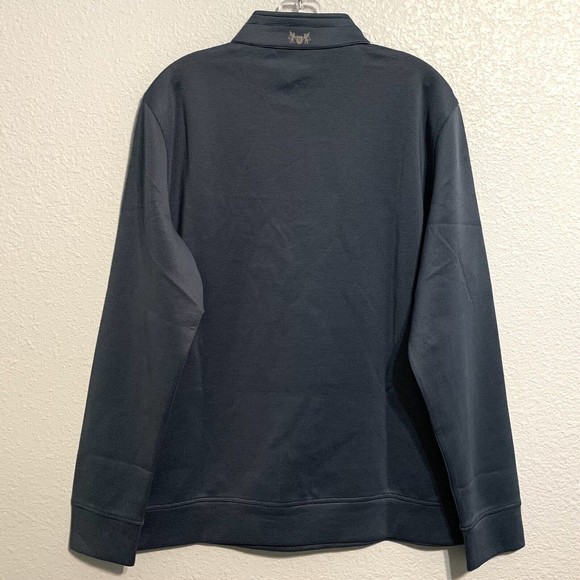 Hickey Freeman Comfort Stretch Quarter Zip Pullover, Navy Men’s Size Medium - Picture 2 of 9